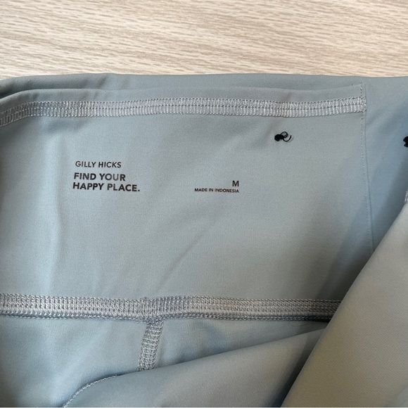 Gilly Hicks Hollister Light Blue White Stripe Active Leggings Women’s size M - Picture 5 of 12